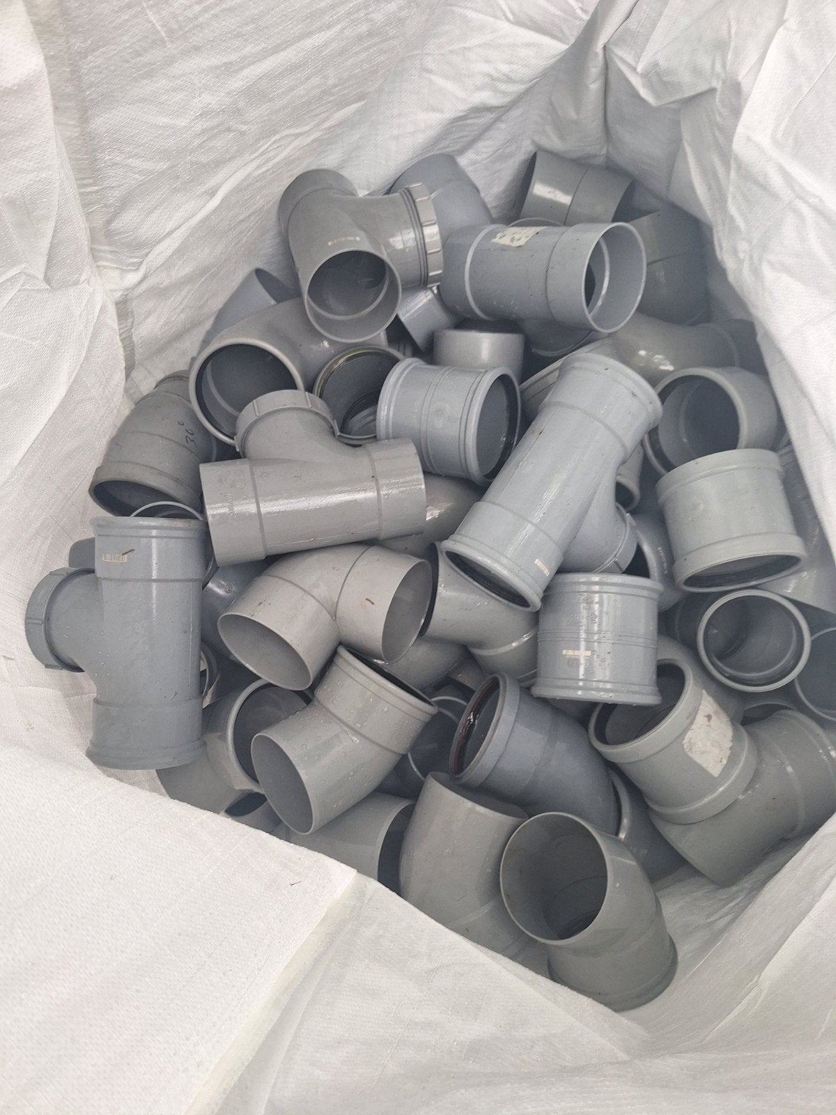 partij pvc hulpstukken. 300+stuks, Ophalen, Bochten, Pvc, Nieuw