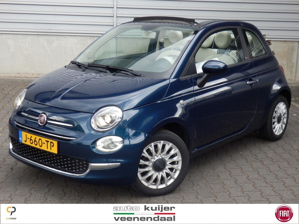 Fiat 500C Hybride | Cabrio | Apple Carpl / Andr Auto | Cruis, Auto's, Fiat, Stof, Euro 6, Origineel Nederlands, Bedrijf