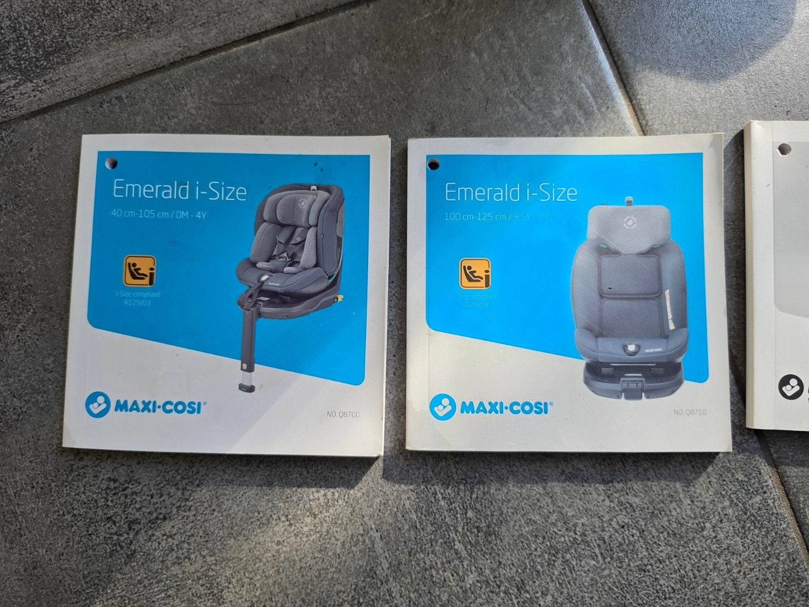 Maxi-Cosi Emerald i-Size autostoel met Isofix base, Ophalen, 0 t/m 18 kg, Verstelbare rugleuning, Zo goed als nieuw