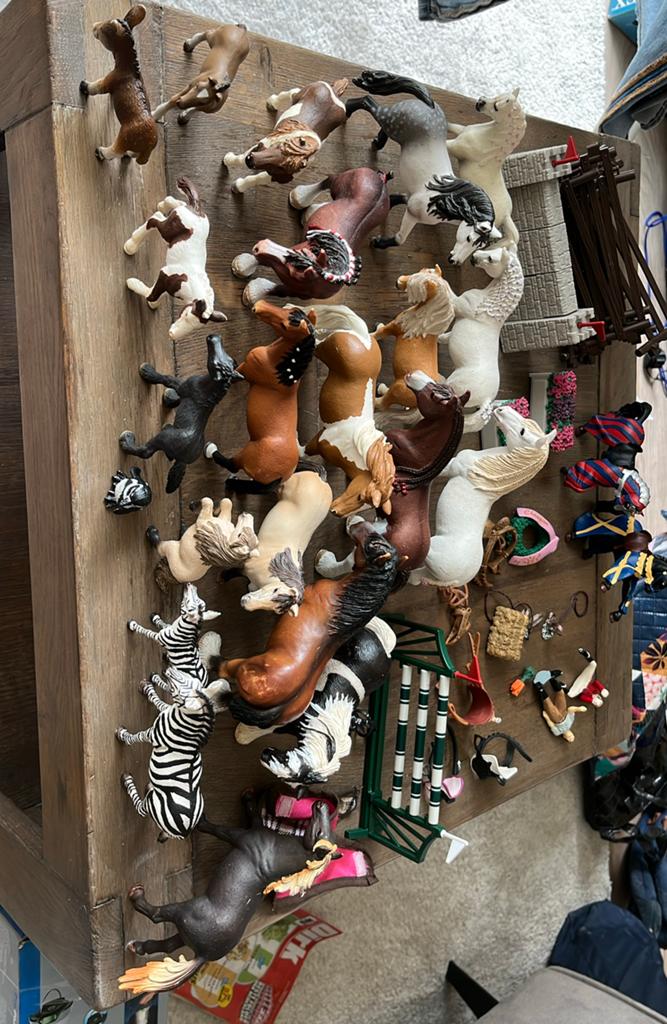 Grote collectie Schleich paarden en accessoires, Ophalen of Verzenden, Gebruikt, Jongen of Meisje