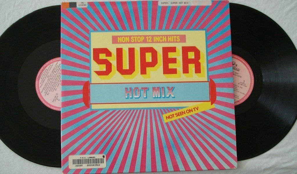 Super hot mix - Non stop 12 inch hits, Gebruikt, Ophalen of Verzenden, 12 inch, Gatefold hoes