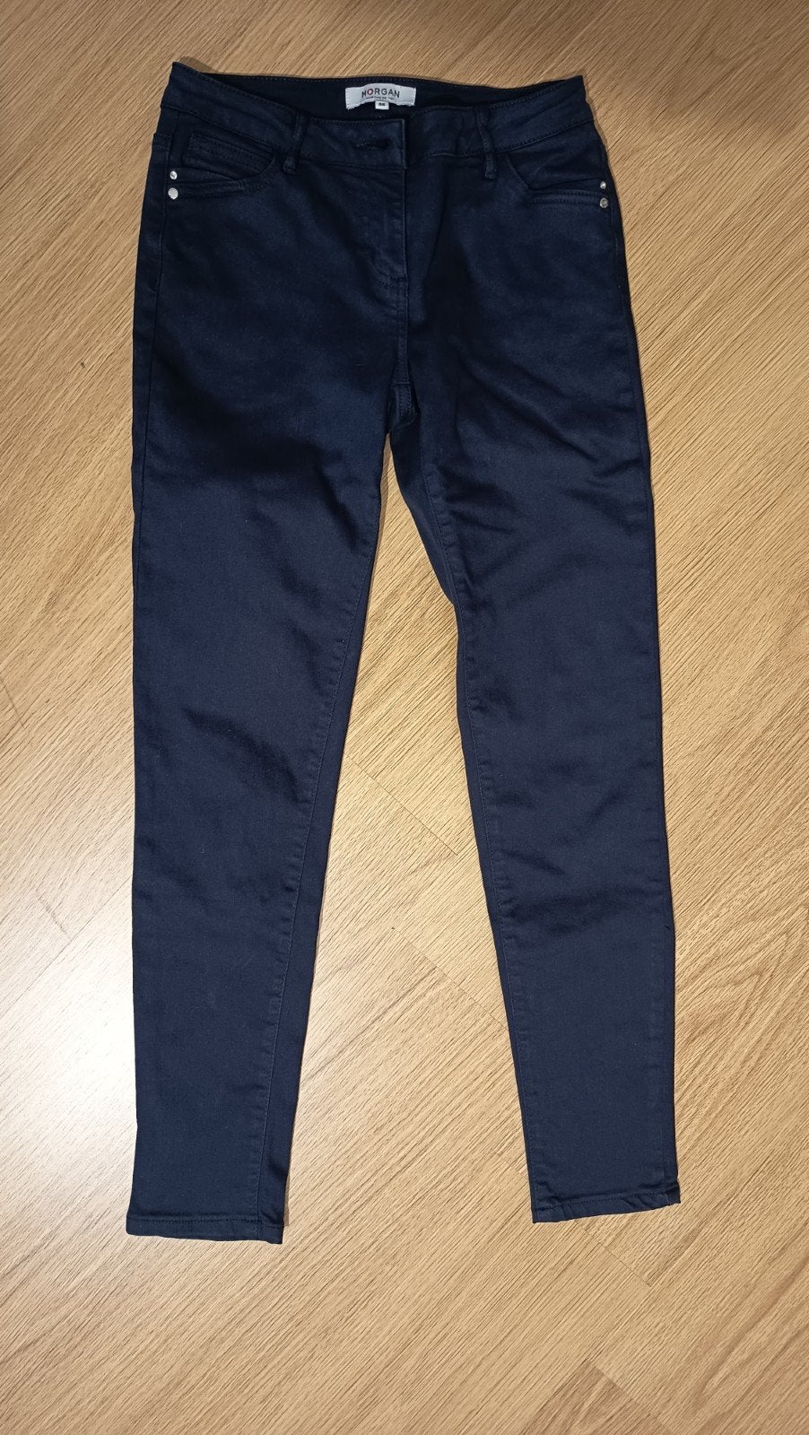 skinny broek Morgan, Blauw, Zo goed als nieuw, Maat 36 (S), Lang