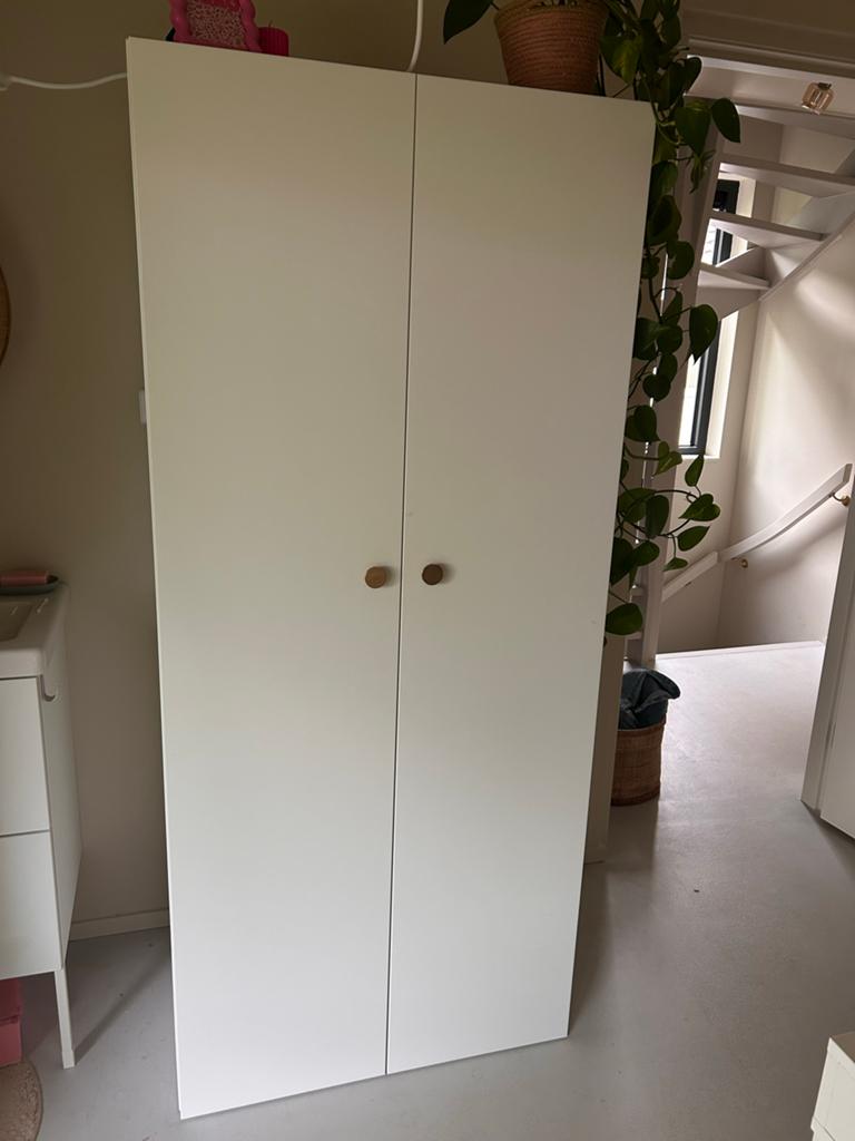 IKEA Platsa kast 80x55x180 Fonnes deuren- als nieuw!, Ophalen, Overige materialen, 50 tot 100 cm, Zo goed als nieuw
