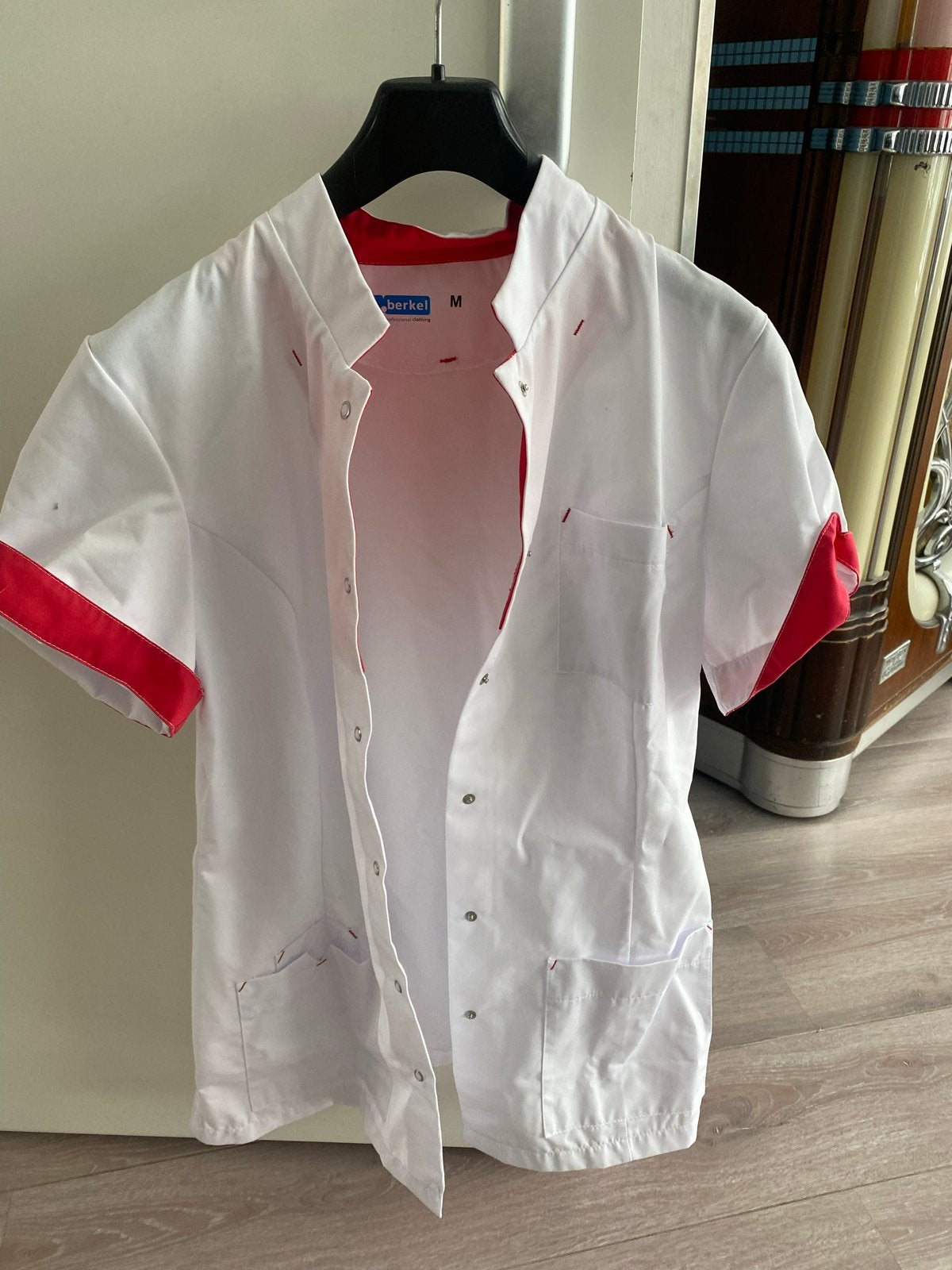 De Berkel Zorgjasje Maat M Wit Rood, Kleding | Dames, Ophalen of Verzenden, Nieuw