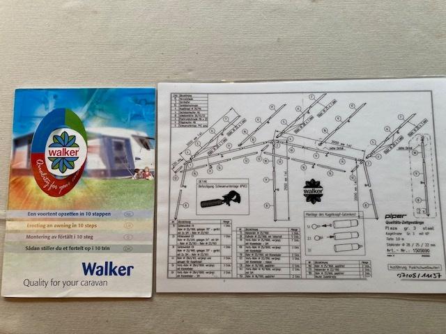 Walker voortent maat 1005, Ophalen, Gebruikt, Ten Cate All Season 240g/m2, Walker Campingstyle