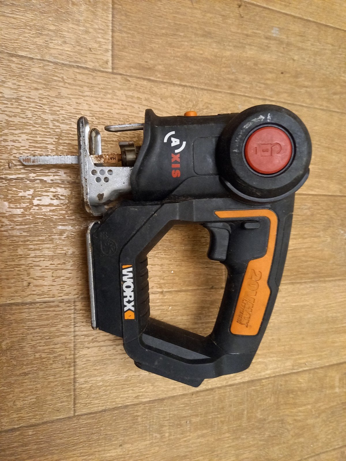 Worx Axis Accu Reciprozaag/Decoupeerzaag met lader, Ophalen of Verzenden, Gebruikt, Zaag, Overige merken