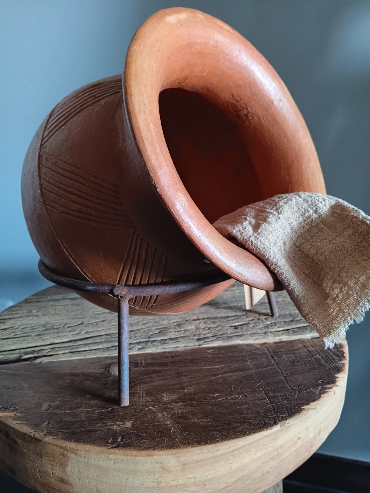 Terracotta tuimelpot, Ophalen of Verzenden