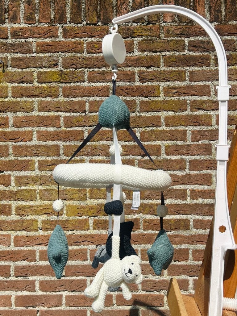 Muziekmobiel 🔺 Beer en Konijn 🔺, Ophalen of Verzenden, Gebruikt, Mobiel, Met geluid