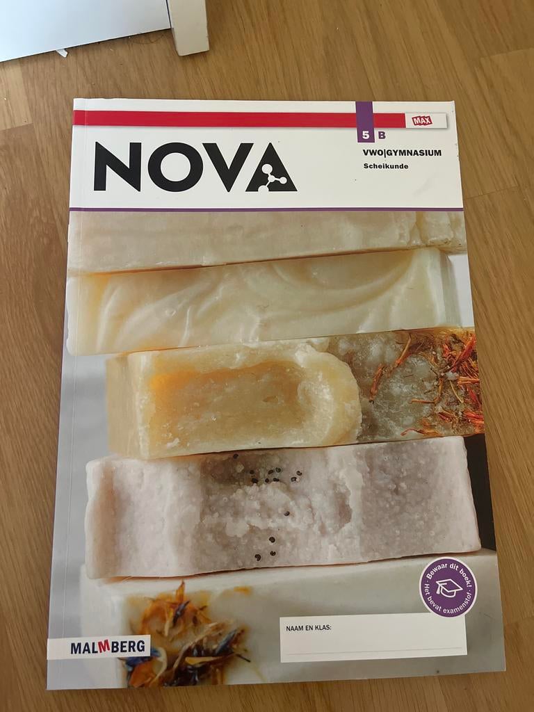 NOVA Scheikunde 5 VWO/GYMNASIUM (Deel B), Ophalen of Verzenden, Nieuw, VWO, Scheikunde