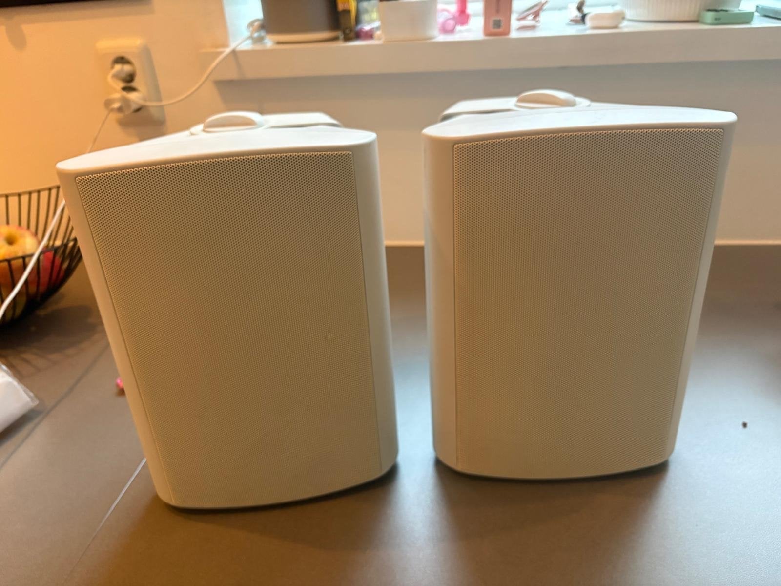 Argon outdoor waterbestendige speakers Wit, Audio, Tv en Foto, Luidsprekers, Ophalen of Verzenden, Zo goed als nieuw, Boekenplank luidspreker
