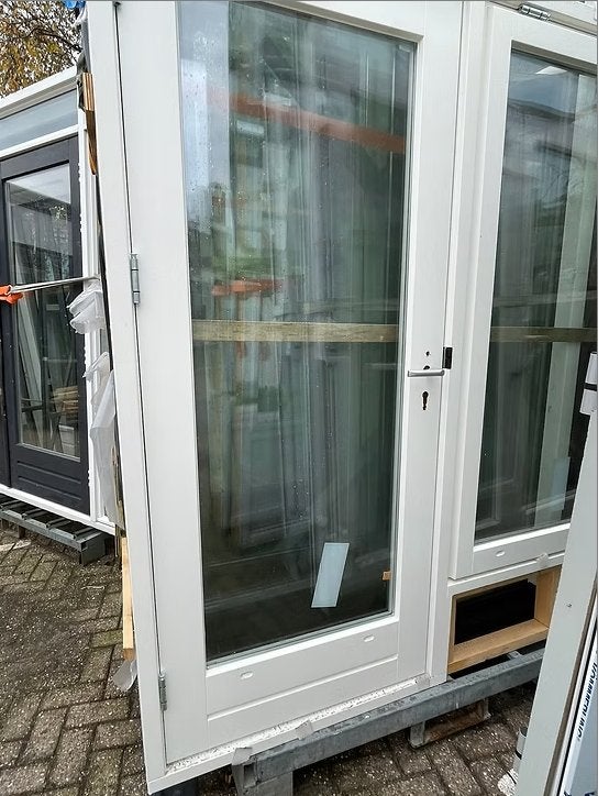 Balkondeur met zijlicht 335x204, Doe-het-zelf en Verbouw, Kozijnen en Schuifpuien, Deurkozijn, 225 cm of meer, Ophalen of Verzenden
