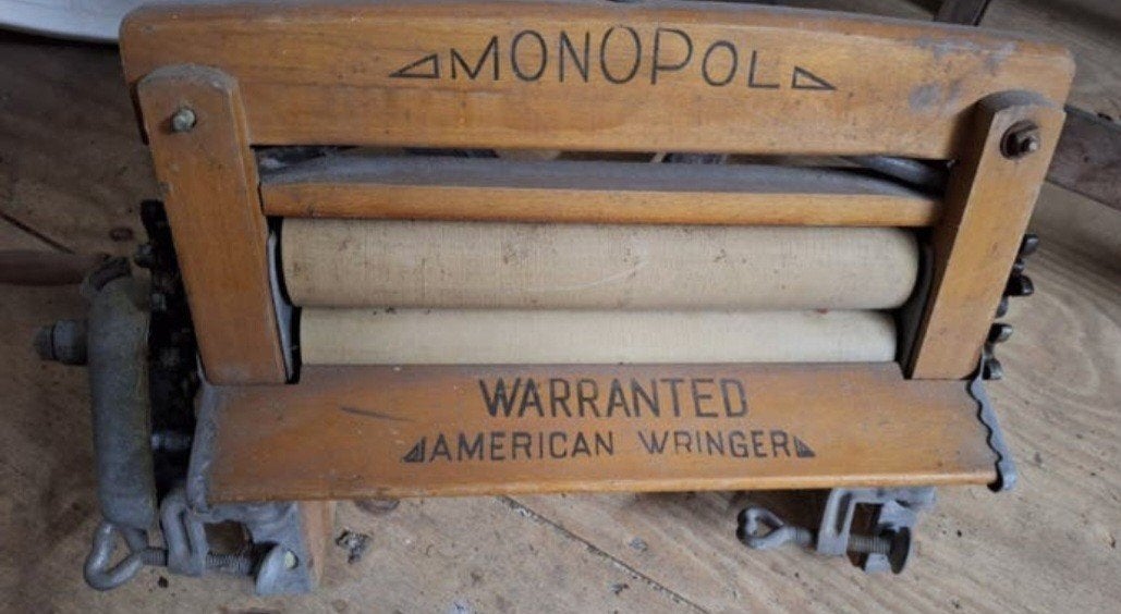 Antieke houten American waswringer, Antiek en Kunst, Antiek | Gereedschap en Instrumenten, Ophalen