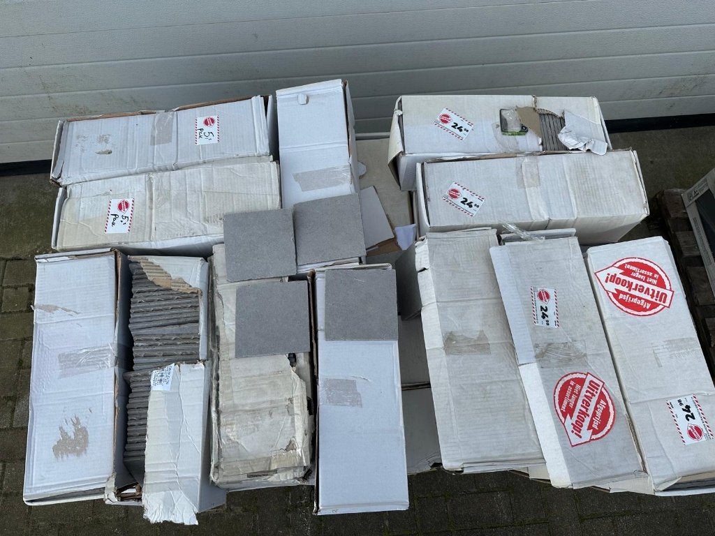 Partij tuintegels keramiek 15x15cm, Ophalen, Zo goed als nieuw, Keramiek, Terrastegels