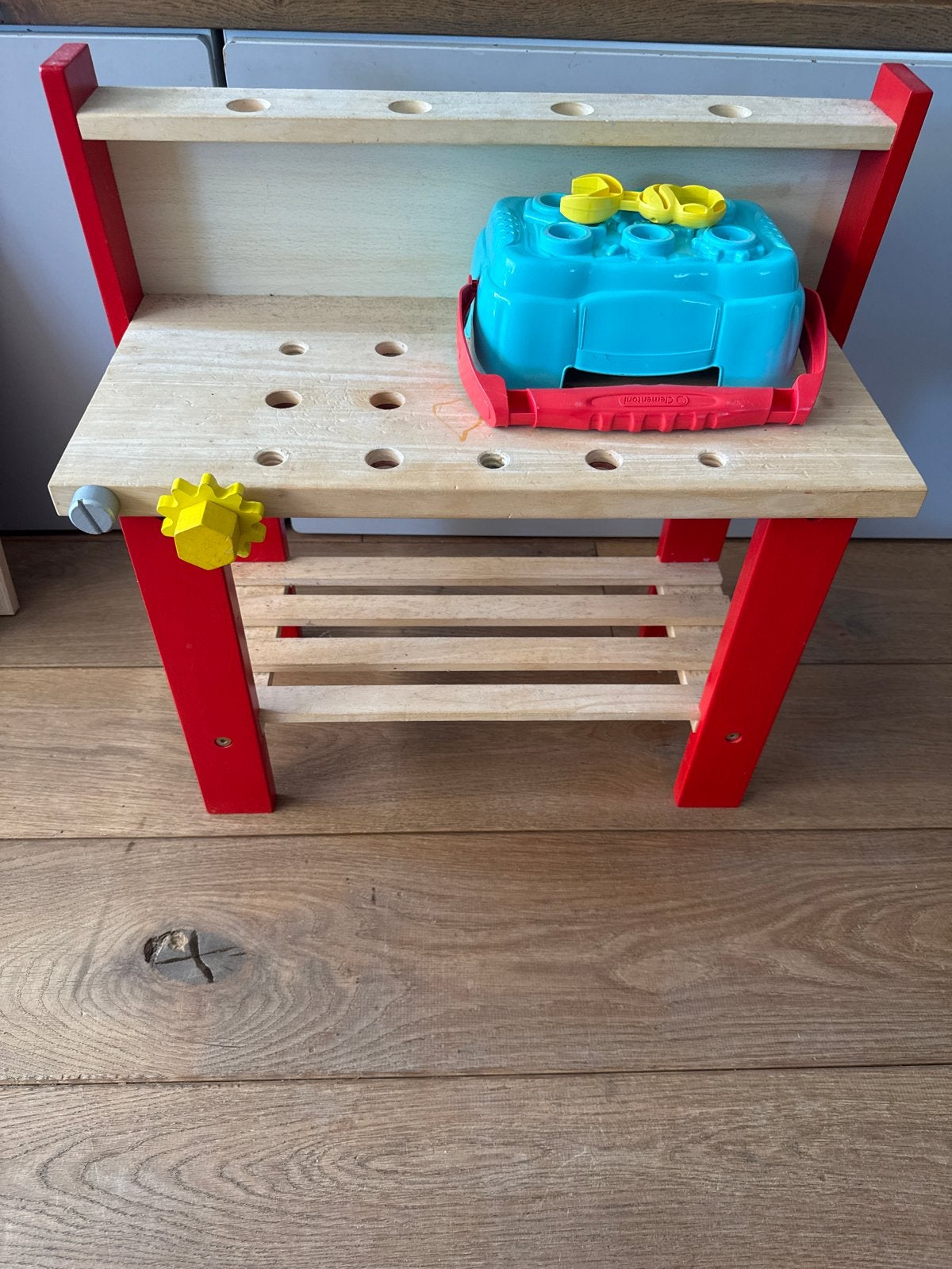 Houten kinderwerkbank met speelgoedgereedschap, Ophalen, Gebruikt, Jongen of Meisje
