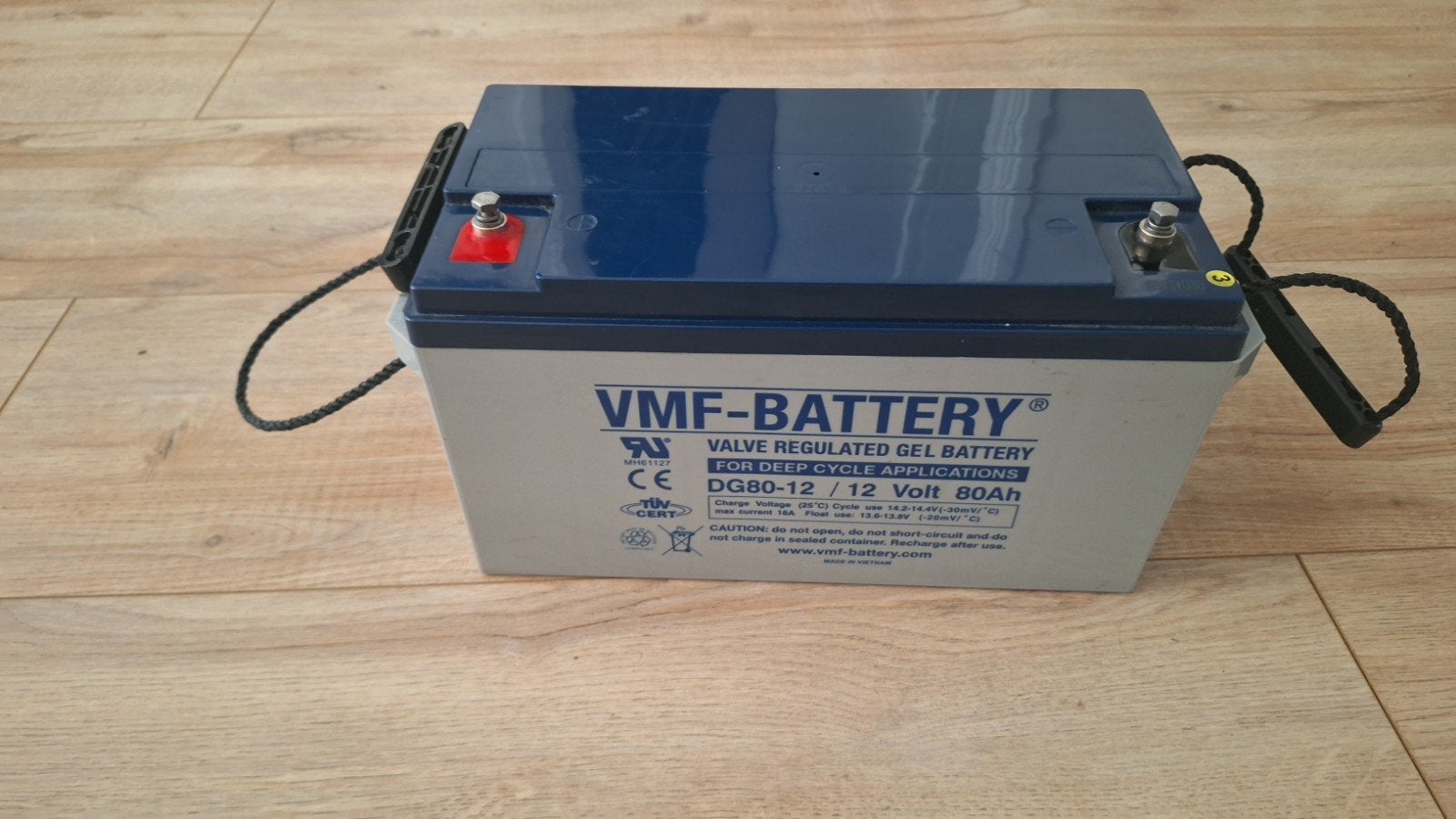 VMF 12V 80Ah GEL Deep Cycle Accu – Caravan Camper Boot, Ophalen