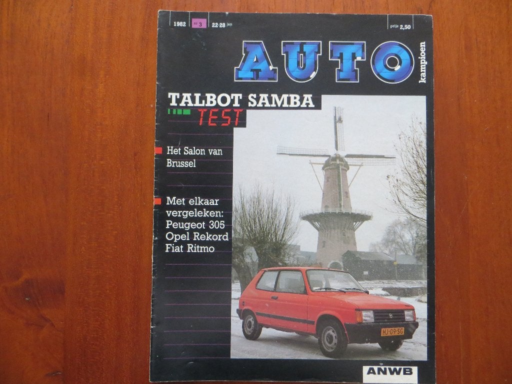 Autokampioen 3 1982 Talbot Samba, Salon Brussel, Opel Rekord, Ophalen of Verzenden, Nieuw, Opel