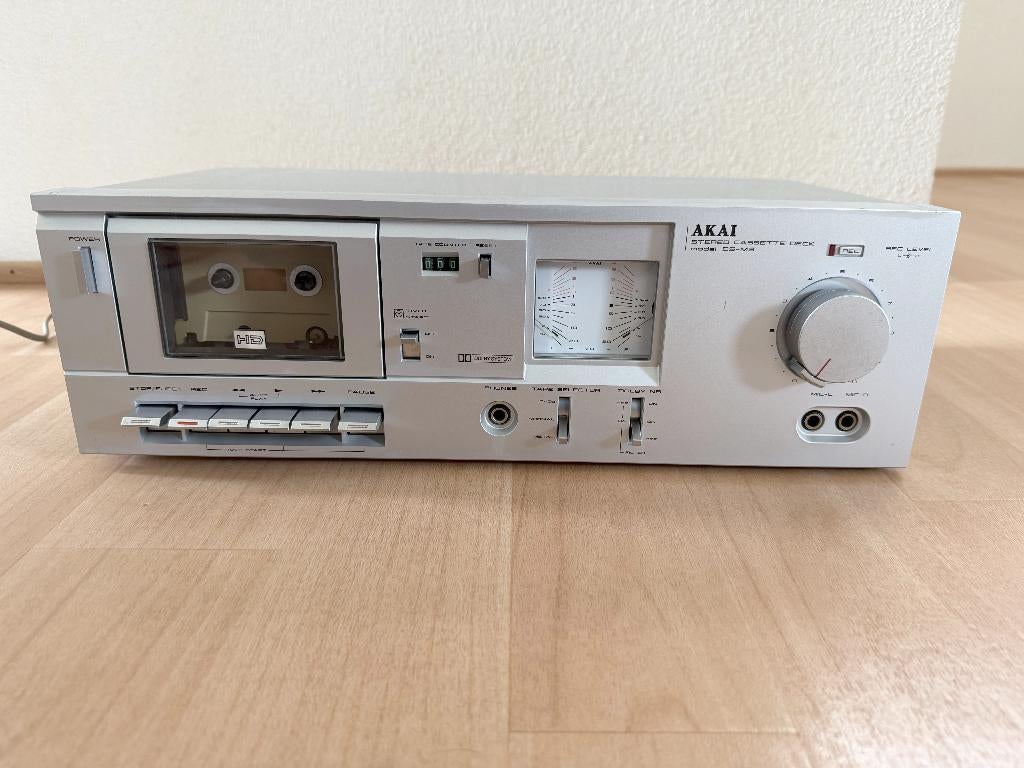 AKAI cassette deck CS-M3 | Zilver, Audio, Tv en Foto, Cassettedecks, Ophalen of Verzenden, Enkel, Akai, Tape counter
