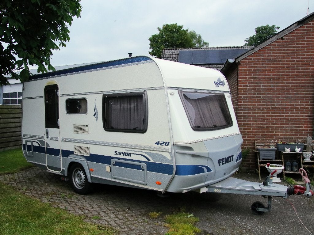 Fendt caravan 420 zeer nette staat, mover, voortent, luifel, Caravans en Kamperen, Schokbreker, Treinzit, 750 - 1000 kg, Particulier