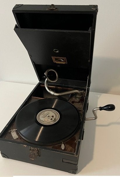 His Master's Voice Koffergrammafoon, Ophalen of Verzenden