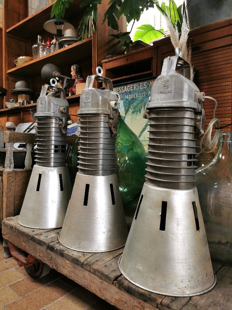 Industriële Philips lamp, Huis en Inrichting, Lampen | Hanglampen, Ophalen