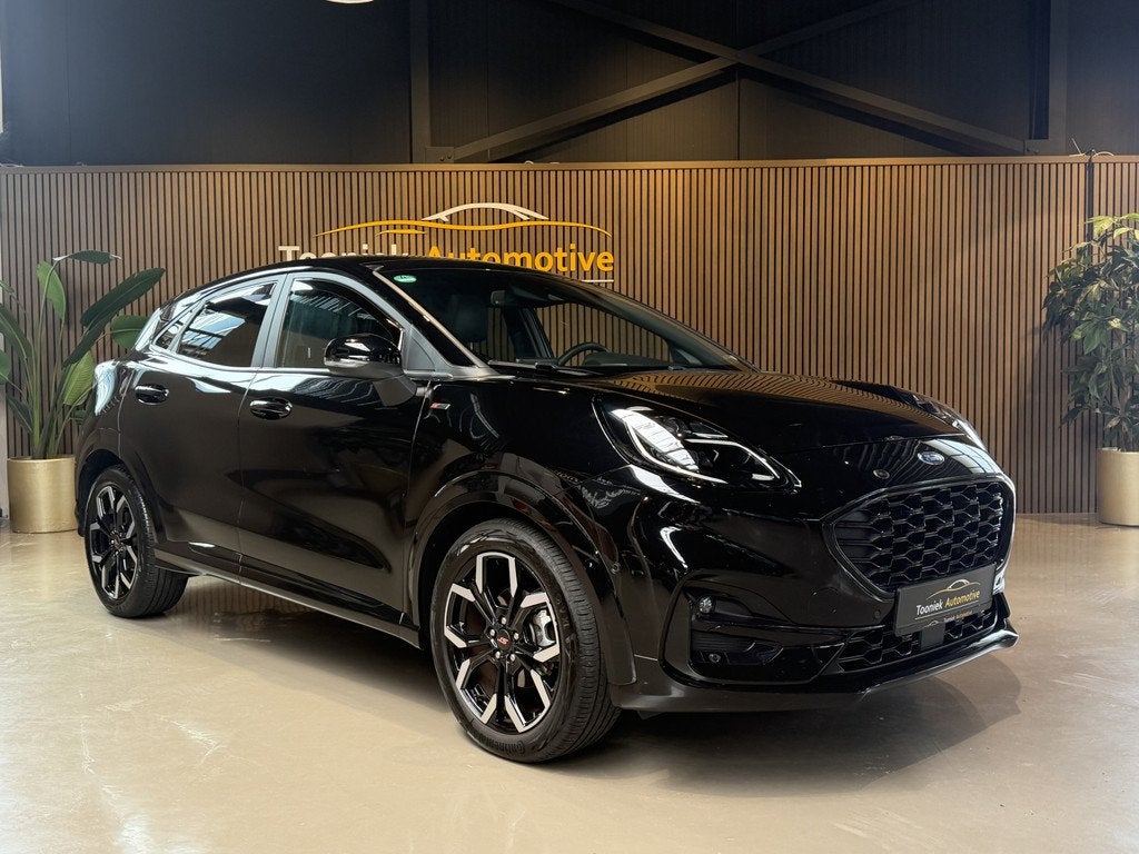 Ford Puma 1.0 EcoBoost Hybrid ST-Line X Panoramadak |, Auto's, Ford, Met garantie (alle), Zwart, Bedrijf, 3 cilinders