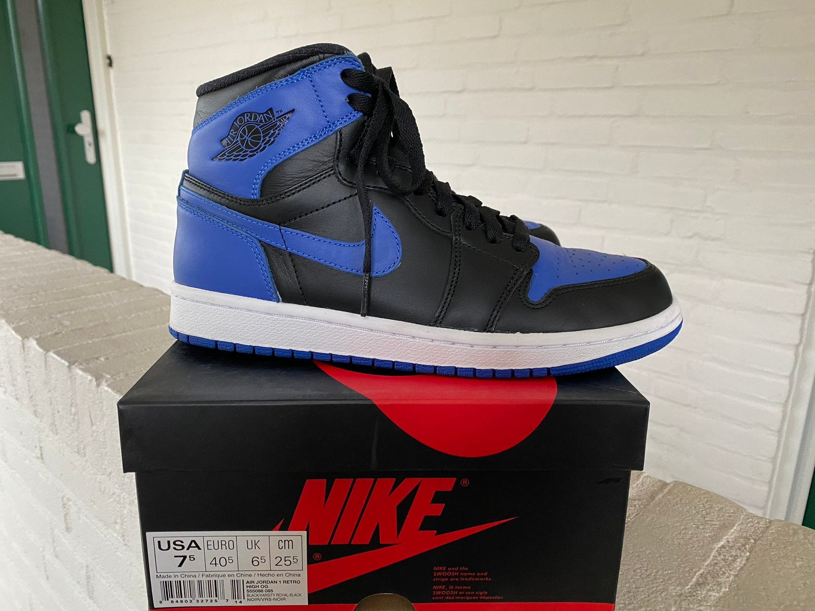Nike Air Jordan 1 Retro High OG 2013 Royal Blue 40.5 US 7.5, Kleding | Heren, Schoenen, Blauw, Ophalen of Verzenden, Sneakers of Gympen