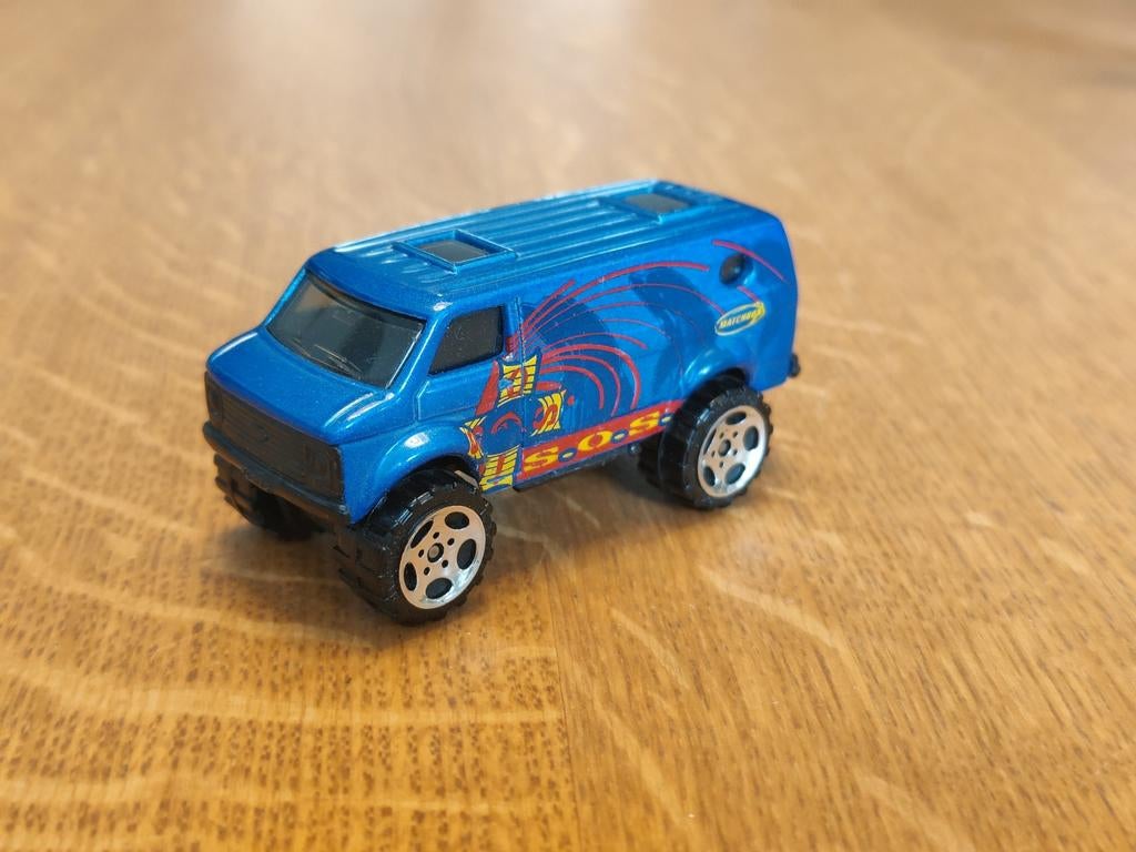 Matchbox Chevy Van BLAUW, Ophalen of Verzenden, Auto