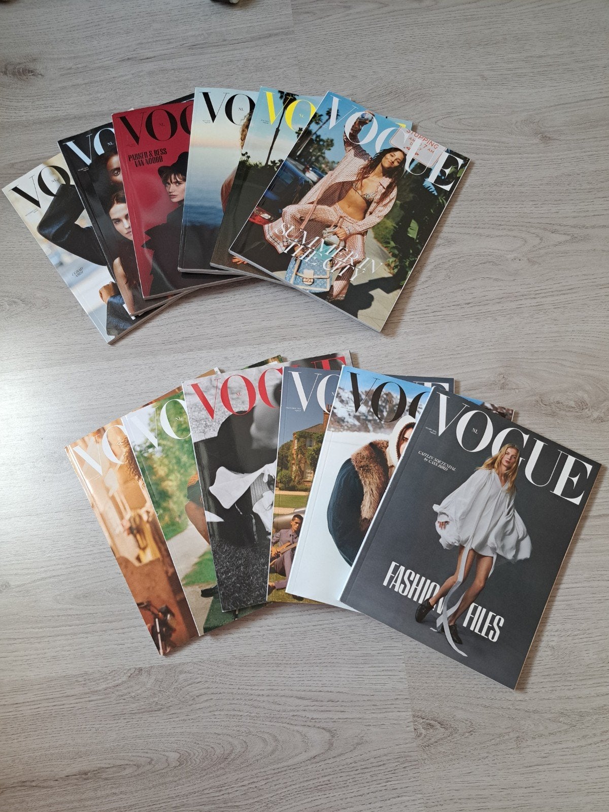Grote set Vogue Magazines (dec 2024 - mrt 2026) - 12 edities, Boeken, Ophalen of Verzenden, Zo goed als nieuw, Glossy