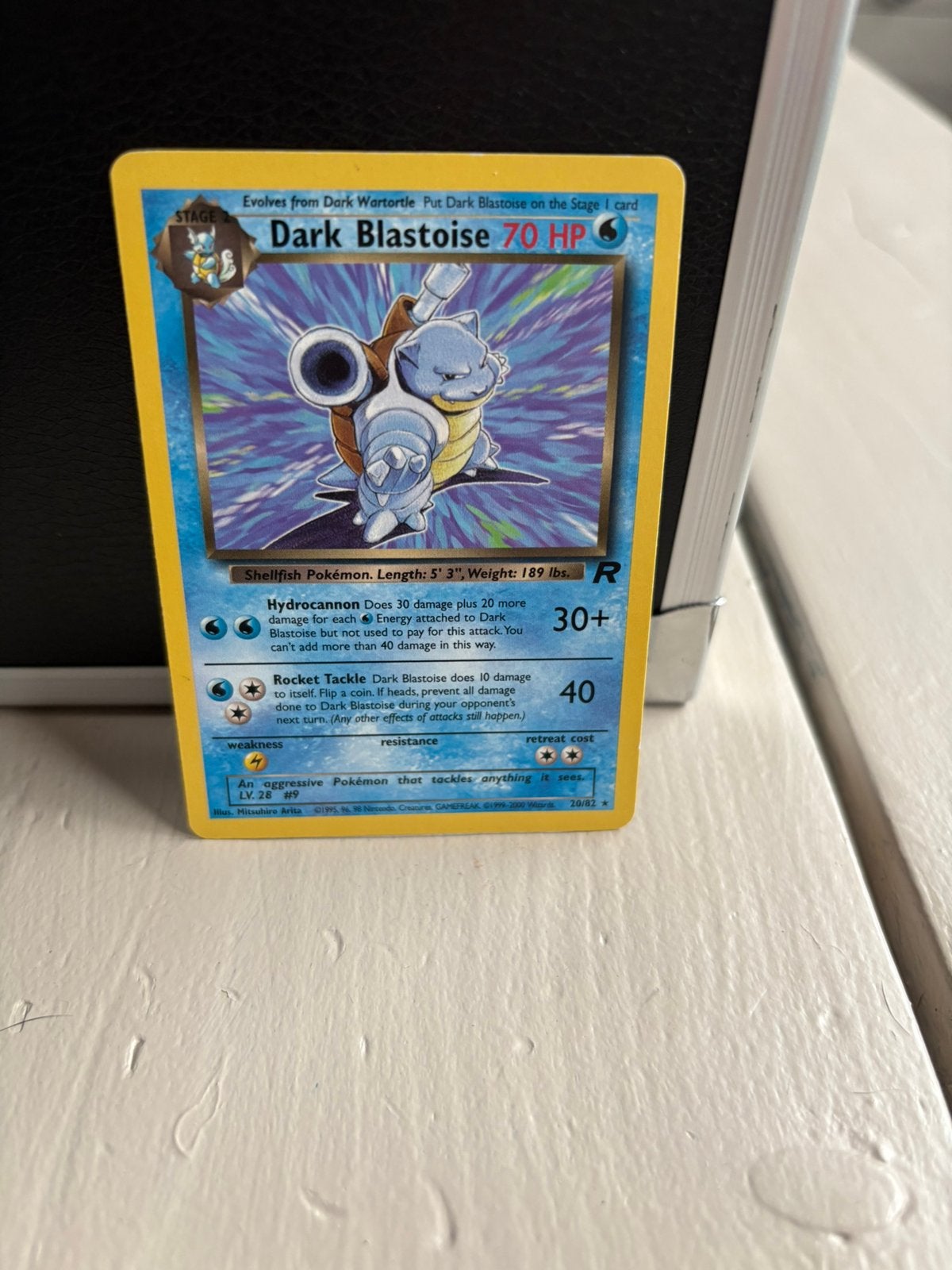 Dark blastoise rocket, Ophalen of Verzenden, Zo goed als nieuw, Meerdere kaarten, Foil