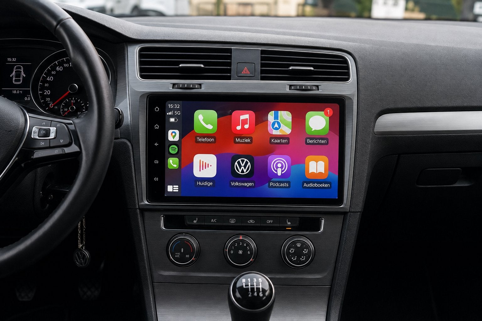 CarPlay Inbouw Volkswagen Golf Polo Passat Tiguan T-Roc, Ophalen