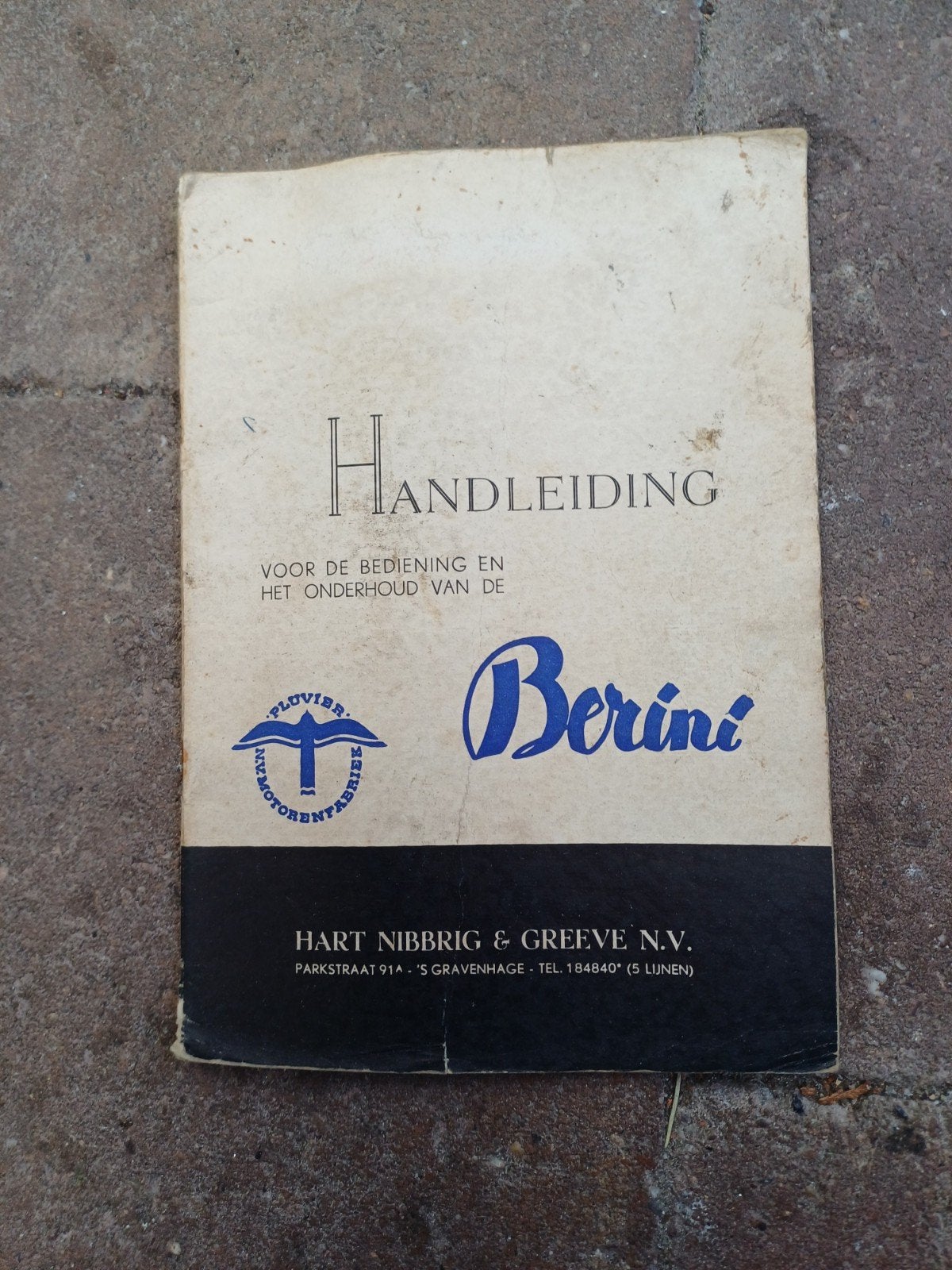 Originele Handleiding Berini Motor, Ophalen of Verzenden, Overige merken