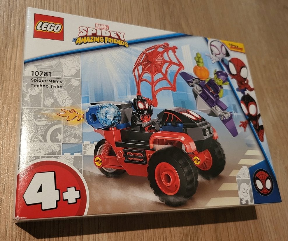 LEGO Marvel 10781 Spider-Man's Techno Trike NIEUW, Marvel, Nieuw, Ophalen of Verzenden, Complete set
