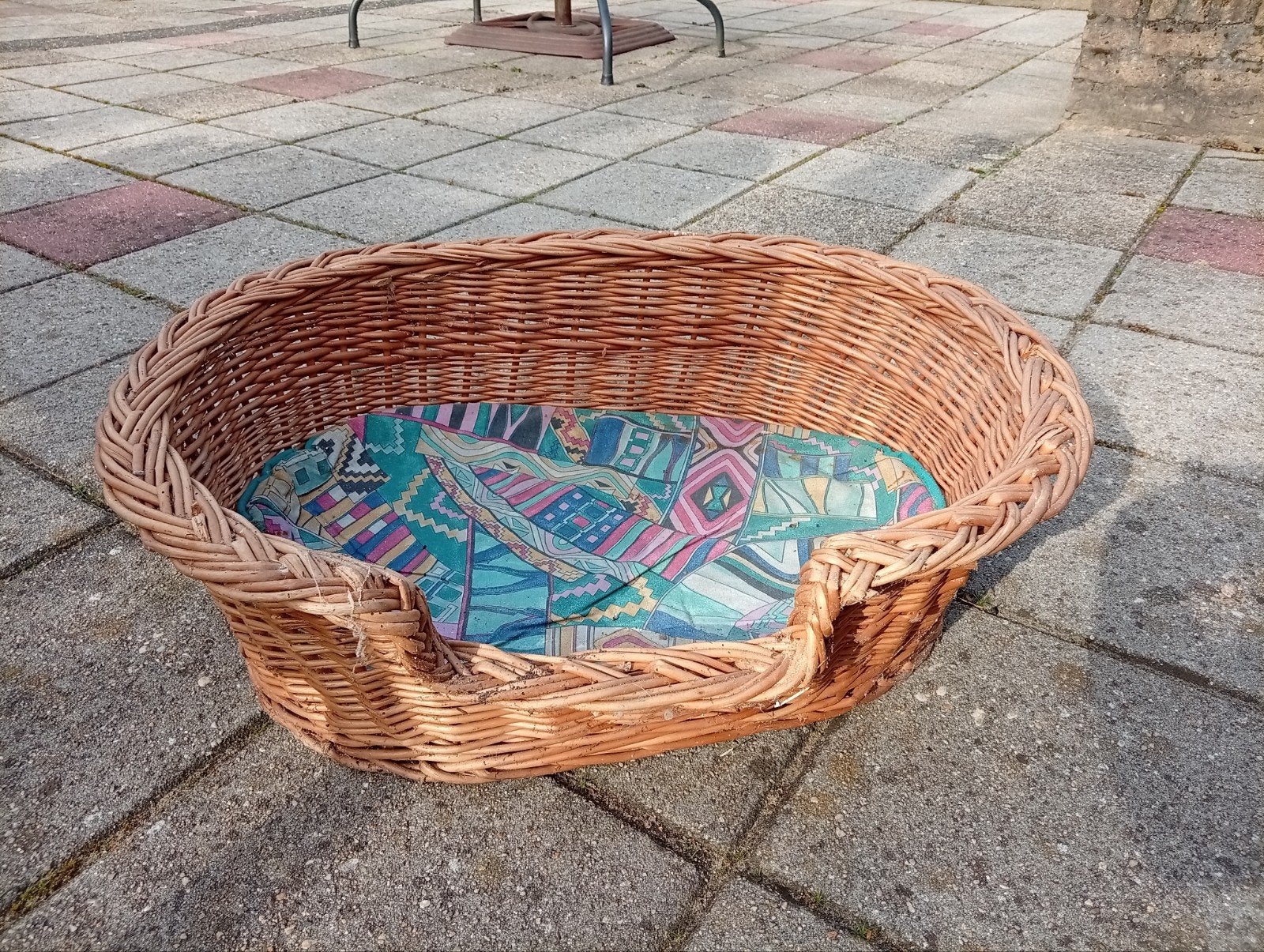 Rieten hondenmand, Dieren en Toebehoren, Ophalen of Verzenden, Zo goed als nieuw, Riet