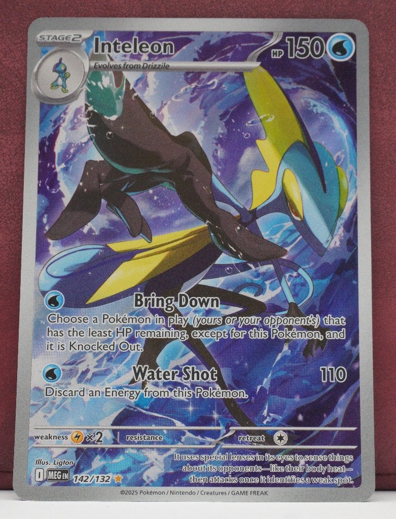 Inteleon Gallery Art 142/132 Mega Evolutions Pokémon Kaart, Ophalen of Verzenden, Nieuw, Losse kaart
