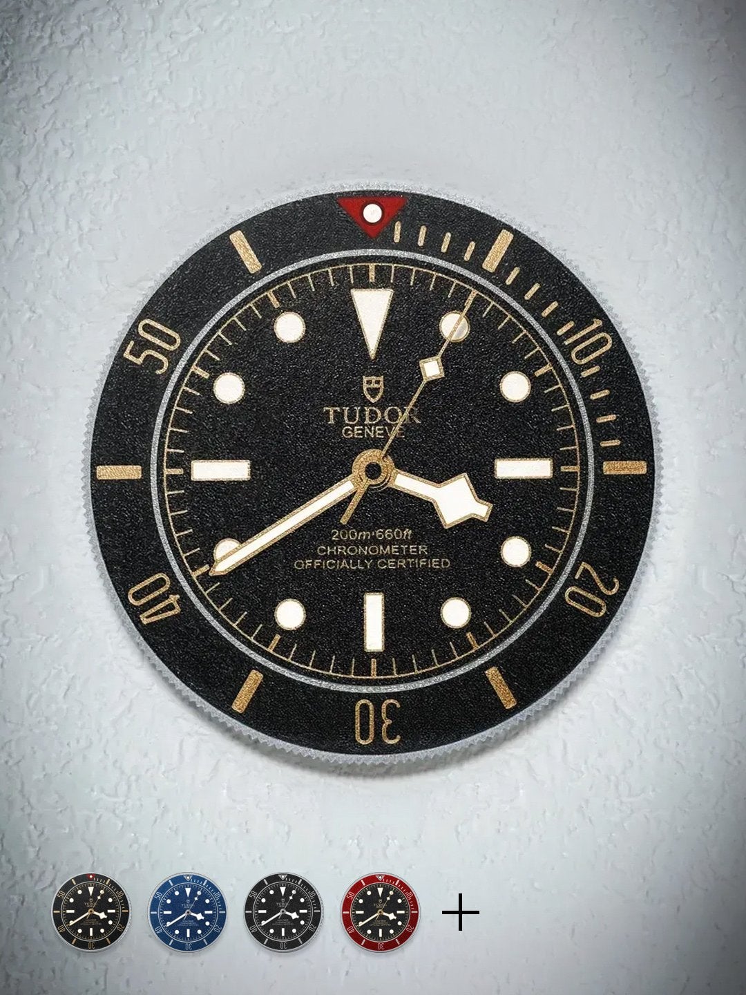 Tudor Geneve Black Bay Wandklok - Diverse kleuren, Analoog, Werkt op batterijen, Nieuw, Ophalen of Verzenden