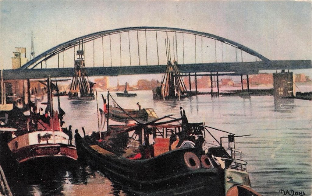 702-323-023 Deventer Gezicht Op De Nieuwe Brug, Verzamelen, Ansichtkaarten | Nederland, Verzenden, Voor 1920, Overijssel