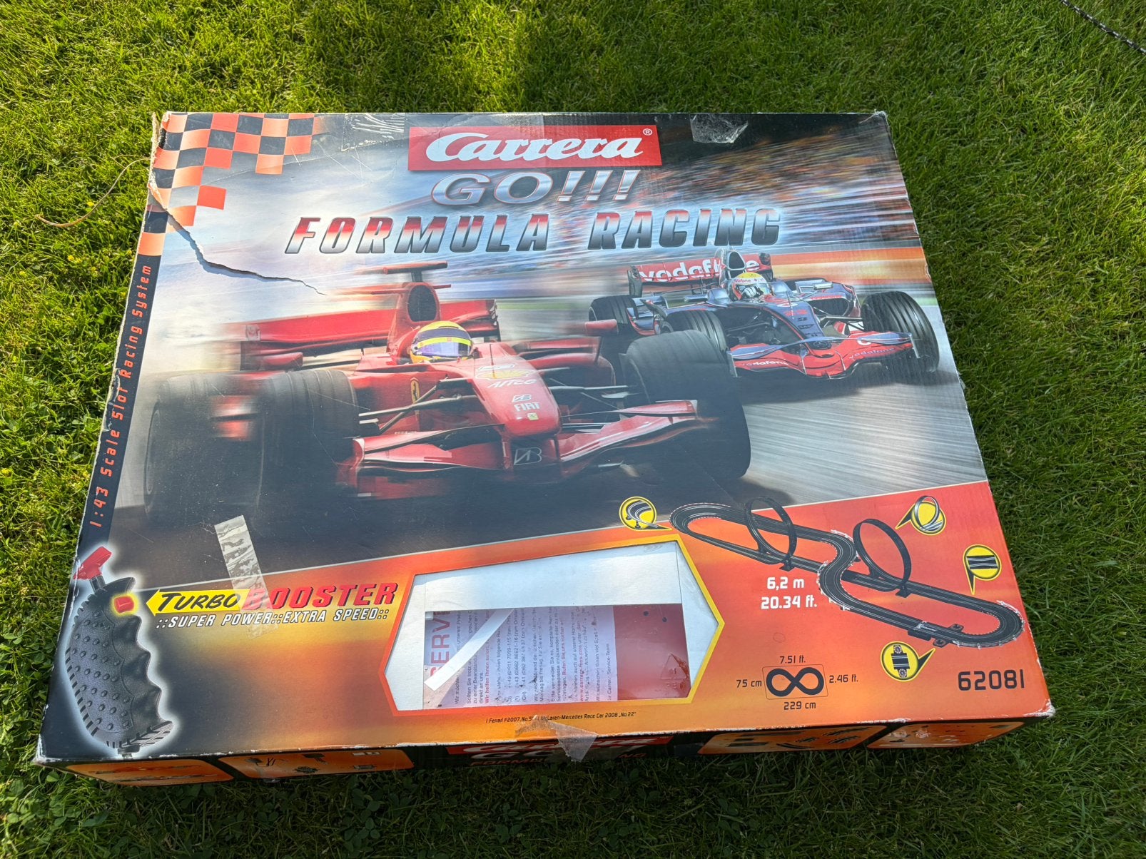 Carrera GO!!! Formula Racing Racebaan (6,2 meter + Looping), Ophalen of Verzenden, Zo goed als nieuw, Elektrisch, Carrera