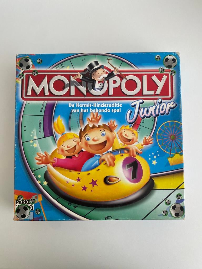 Spel Monopoly Junior Parker, Hobby en Vrije tijd, Gezelschapsspellen | Bordspellen, Ophalen of Verzenden, Zo goed als nieuw