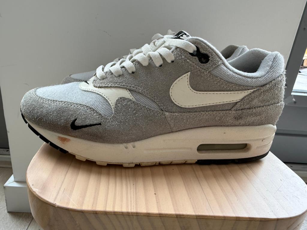 Nike Air Max 1 Premium Mini Swoosh maat 40.5, Overige kleuren, Ophalen of Verzenden, Sneakers of Gympen, Gedragen