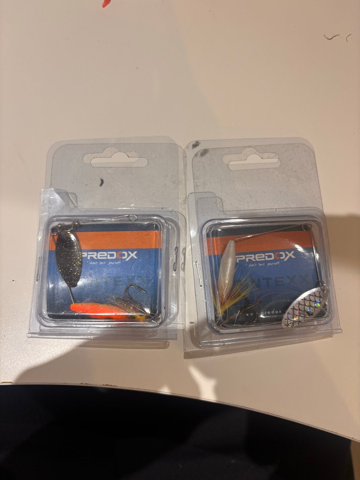 Predox Mini Spinnerbaits - 2 stuks (Orange Tiger & White Fla, Watersport en Boten, Ophalen of Verzenden, Nieuw, Kunstaas