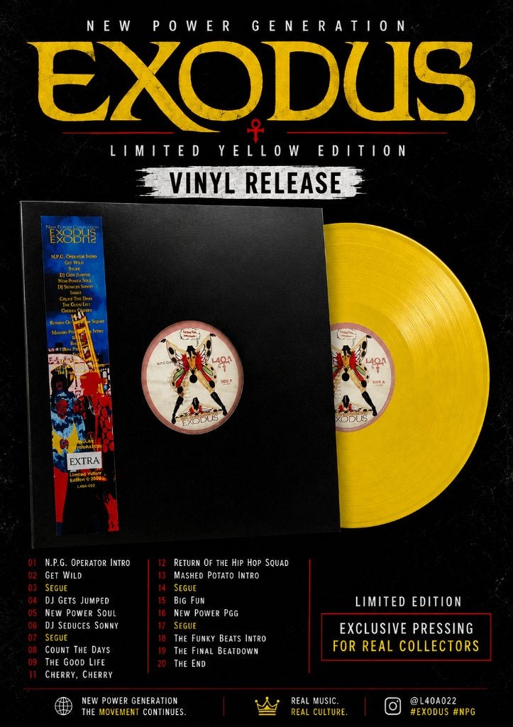 Prince NPG-Exodus Vinyl LP (Yellow Vinyl Promo) LP, LP, 12 inch, Nieuw in verpakking, Promo