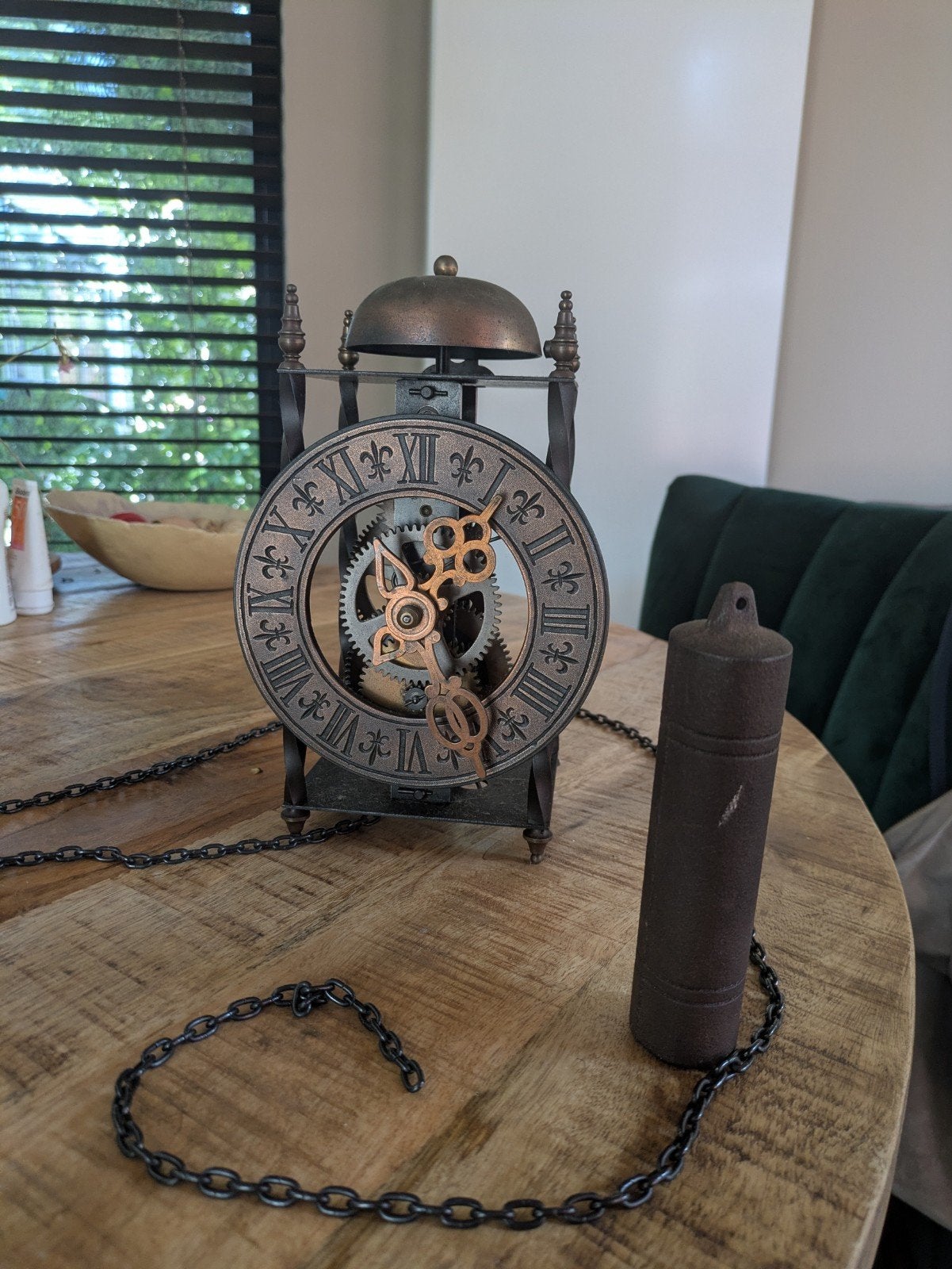 Skeletklok met ketting en gewicht, Ophalen of Verzenden