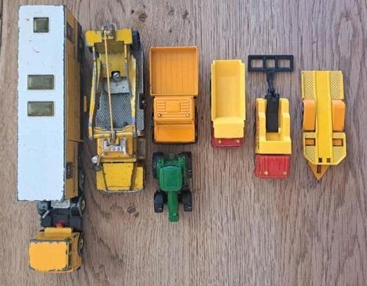 7x Siku Mack Unimog U1500 Hanomag Henschel tractor trailer, Ophalen of Verzenden, Gebruikt, Bus of Vrachtwagen