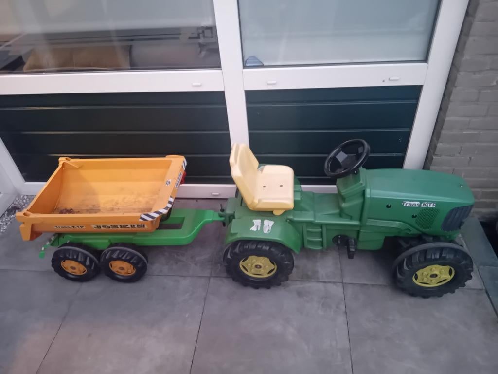 Kindertractor met kiepwagen, Kinderen en Baby's, Speelgoed | Buiten | Skelters, Ophalen