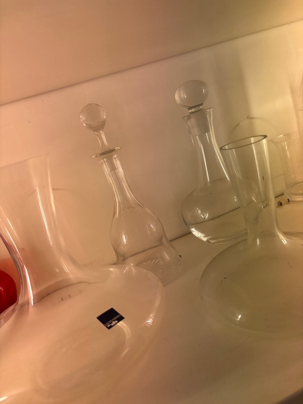 Set van 4 glazen karaffen en decanteerders, Ophalen of Verzenden