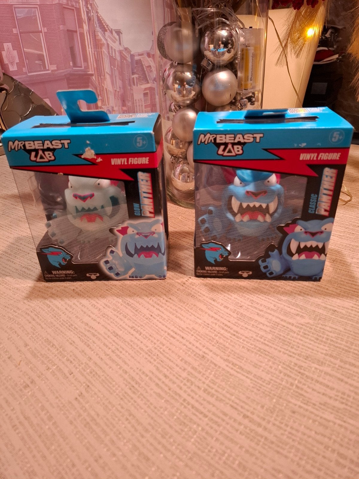 MrBeast Lab Panther Vinyl Figuren - Glow & Classic Set, Ophalen of Verzenden, Nieuw