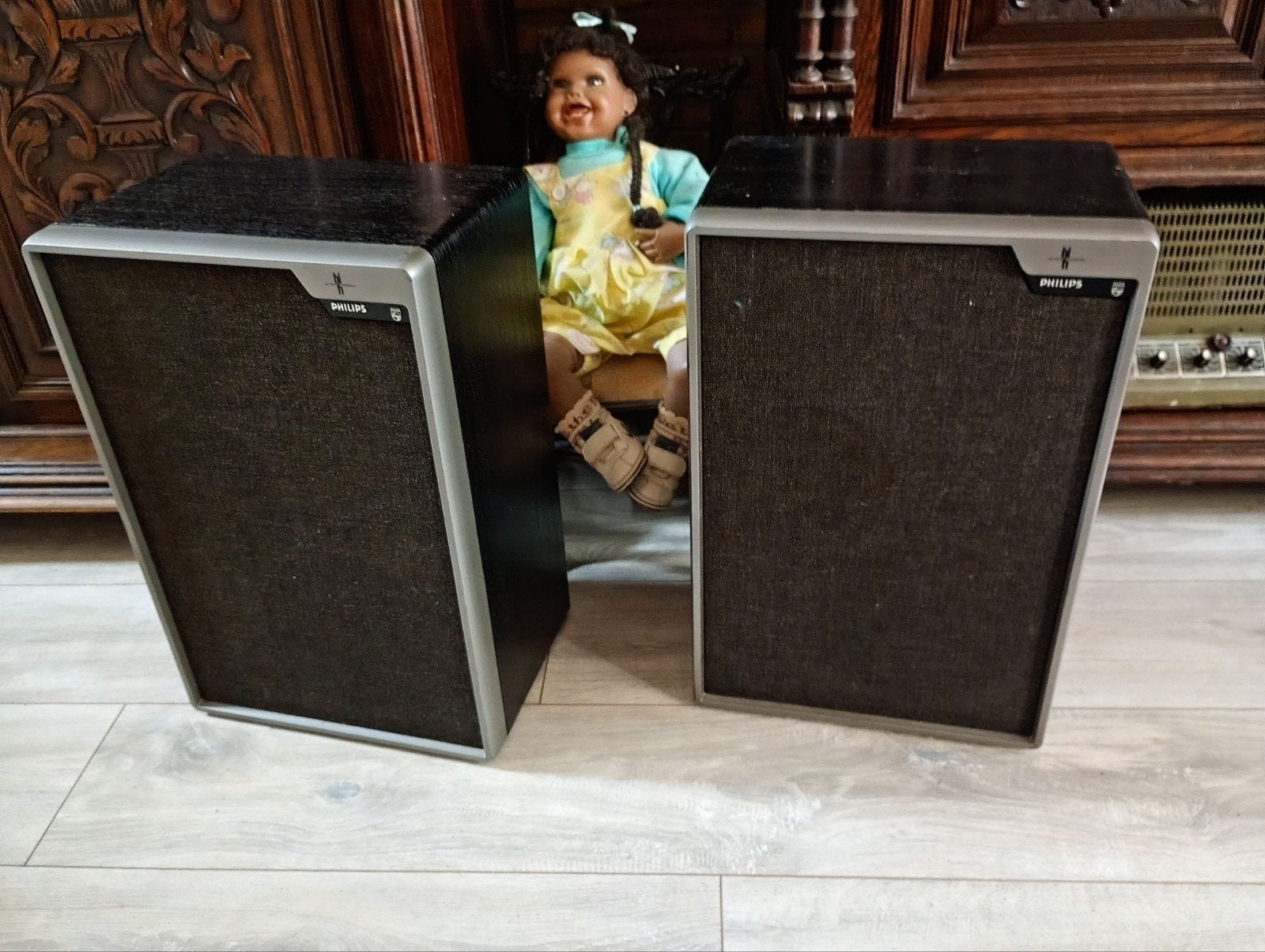 Philips 466 luidspreker boxen, Ophalen, Stereo speakers, Philips, Gebruikt