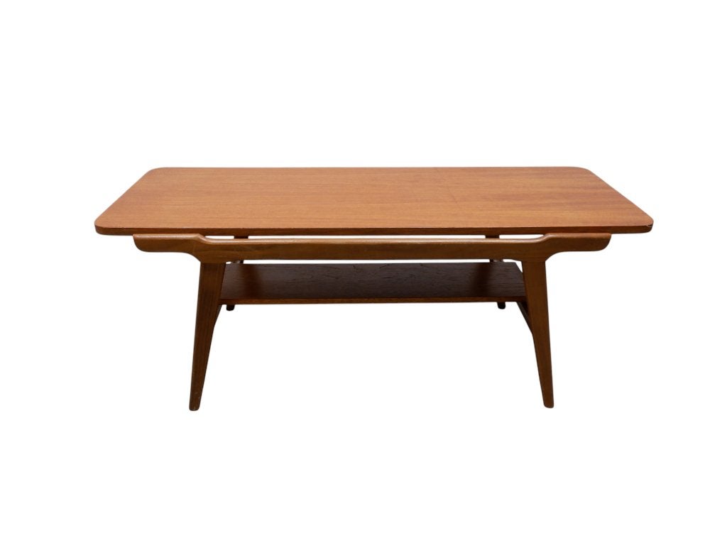 Vintage salontafel met keerbaar blad, Minder dan 50 cm, Gebruikt, 100 tot 150 cm, Vintage