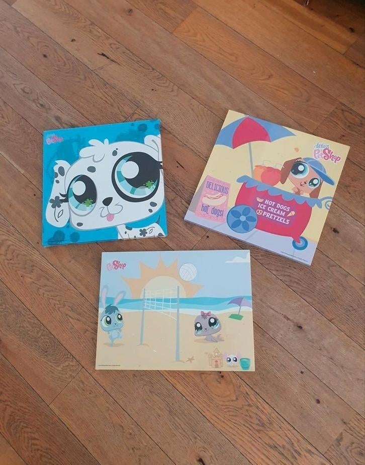 Littlest Pet Shop Canvas Doeken - Nieuw in Plastic, Ophalen of Verzenden, Nieuw, Wanddecoratie
