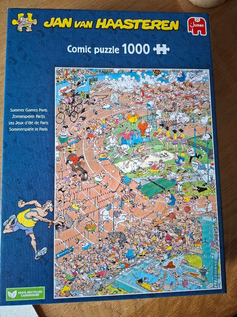 Jan van Haasteren Zomerspelen Parijs, Ophalen, 500 t/m 1500 stukjes, Zo goed als nieuw, Legpuzzel